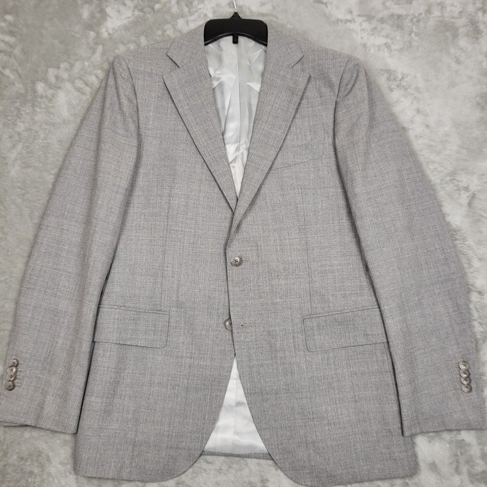 Suitsupply Vitale Barberis Canonico Men's 40R Slim Gray Pure Wool Italian Blazer